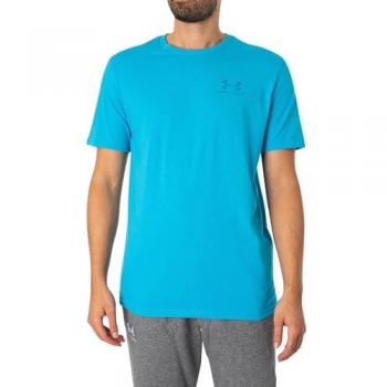 Under Armour Men's Sportstyle Left Chest Short Sleeve T-Shirt - Sky Blue - Size M