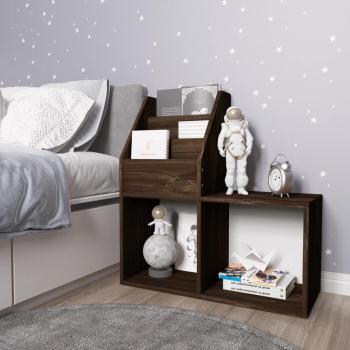 Revistero para niños de madera multicapa en color ahumado, dimensiones 71x30x78,5 cm