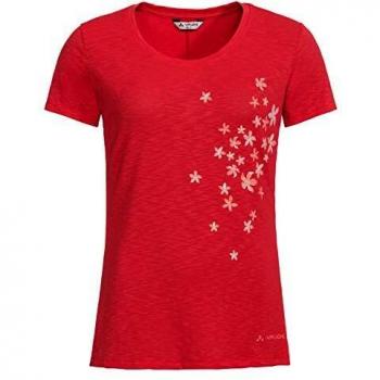 VAUDE Camiseta para Mujer Skomer Print Shirt II, Magma, 46, 408872080460