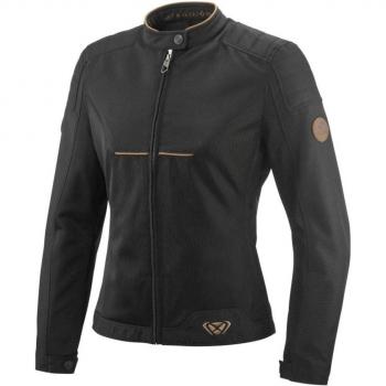 Ixon Chaqueta textil impermeable para mujer Cornet en color Negro-Marrón