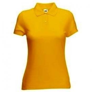 Fruta of the Loom T-Shir polo para mujer Jaune - sunflower 44