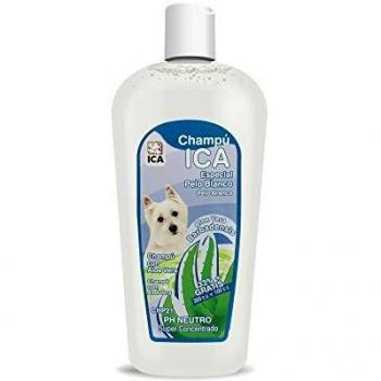ICA CHP21 Champú Especial Pelo Blanco con Aloe Vera para Perros