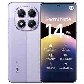 Xiaomi Redmi Note 14 Pro 5G NFC Smartphone MediaTek Dimensión 7300, Pantalla Ultra AMOLED 6.67 1.5K 120Hz, Batería de 5110mAh y Cámara de