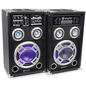 Skytec KA-06 - Kit bafle karaoke con luces