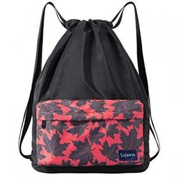 Lojawrs Mochilas Casual Hombres Niños Playa Bolsas Cuerdas Impermeable, Mochilas Escolares Juveniles, Mochila Playa Hombre Mujer Unisex Deporte Viaje Yoga Nadar Acampada Gimnasia Bolsa