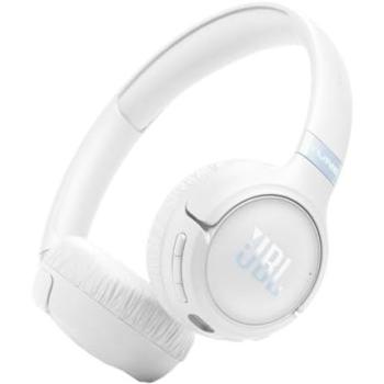 Auriculares Diadema Inalámbricos JBL Tune 680NC Bluetooth con Cancelación de Ruido Adaptativa, Plegables, Blanco