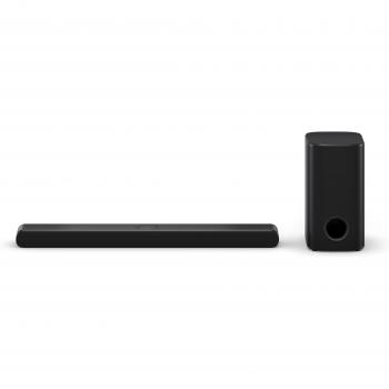 Barra de Sonido LG DS77TY 3.1.3 Dolby Atmos con Subwoofer Inalámbrico 400W (Bluetooth, HDMI, eARC) - Negra