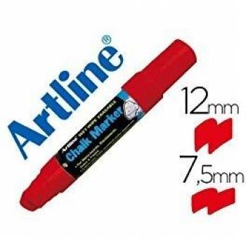 Rotulador artline pizarra verde negra epw-12 mm color rojo