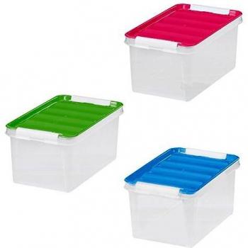 Great Plastic Contenedor 9 litros con Tapa en Color, Plastico, Neutro, 9 L