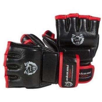 OKAMI Fightgear Hi Pro - Guantes para artes marciales mixtas, color negro/ rojo, talla XL