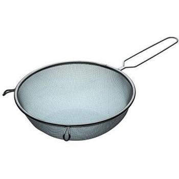 Colador Redondo de Acero Inoxidable de 25 cm con Malla Fina