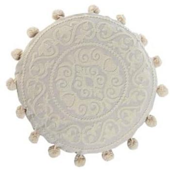 Cojín Romántico Beige 45 x 45 x 10 cm Home ESPRIT