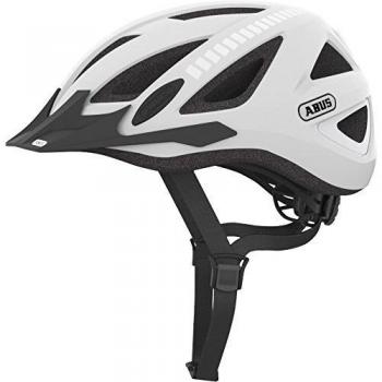 Abus Urban-I V.2 Signal - Casco de Ciclismo Unisex para Bicicleta BMX, Color Blanco, Talla M