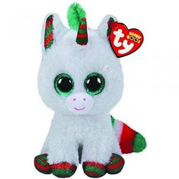 Peluche Beanie Boos Unicornio Snowfall 15 cm Edición Navidad