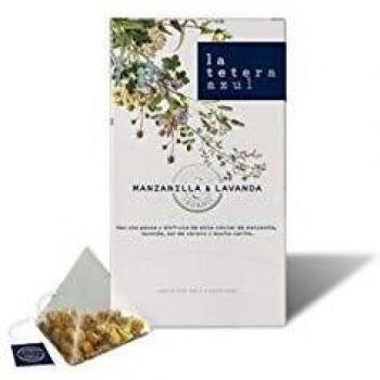 LA TETERA AZUL Infusión Ecológica De Manzanilla Y Lavanda. Infusión Digestiva Orgánica En Pirámides. Manzanilla & Lavanda. 20 Pirámides.