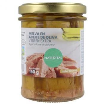 Melva en Aceite de Oliva Virgen Extra Bio 200 g - Naturitas Essentials | En filetes | En conserva | Sin GMO | Ecológico