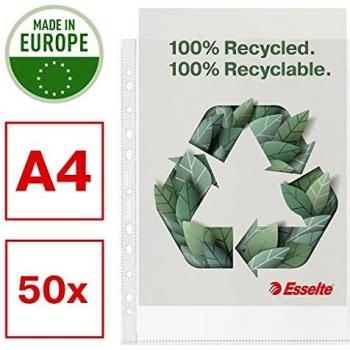 Fundas multitaladro A4 PP Piel de naranja 100 micras Esselte Reciclada 11 taladros - Caja de 50