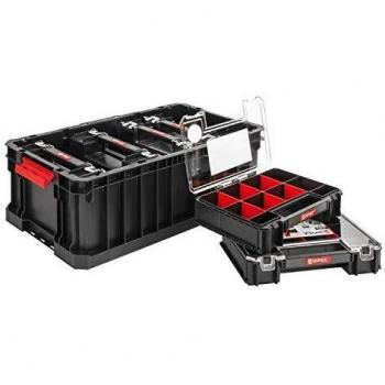 Juego Qbrick System Two Box + 6 x Organizador Multi 6er Caja clasificadora de piezas pequeñas, caja de clasificación grande con tapa, caja organizadora