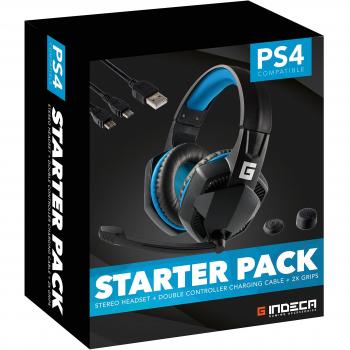 Indeca Gaming- Starter pack - kit de accesorios para playstation 4