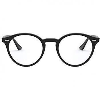 Ray-Ban 0Rx2180V Monturas de gafas, Redondas, 47, Shiny Black