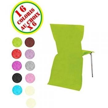 Chaks 1101-02, Paquet de 6 HOUSSES simples, Rouge