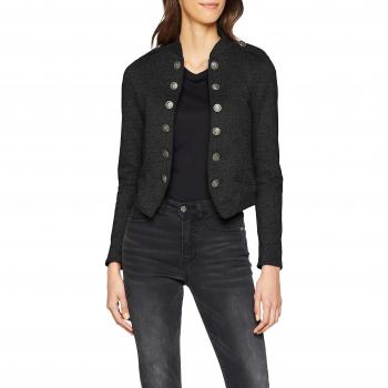 Only Onlluna L/s Open Blazer Swt, Chaqueta de Traje para Mujer, Negro