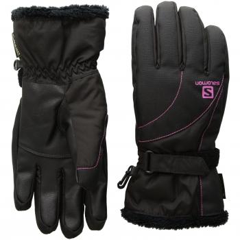 Salomon Force GTX W – Guantes para Mujer, Color, Mujer, Color Black/Rose Violet, tamaño S