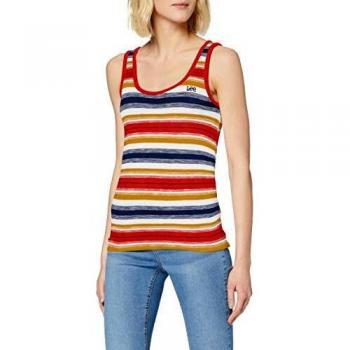 Lee Slim Tank Top Camiseta sin Mangas, Multicolor