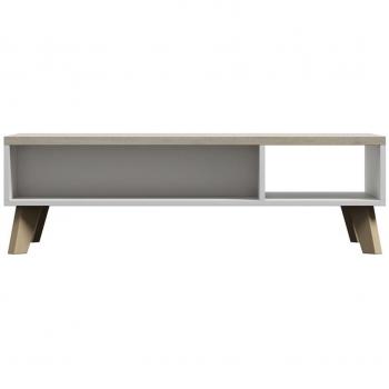 Mesa de café rectangular con 4 patas para sala de estar o sala de espera