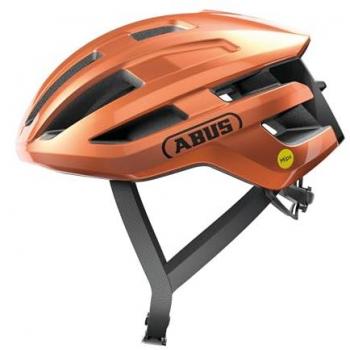 Abus PowerDome MIPS Medium Road Bike Helmet - Goldfish Orange (54-58 cm)