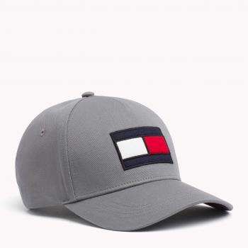 Tommy Hilfiger SPW Flag Cap, Gorra de béisbol para Hombre, Gris