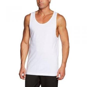 Urban Classics Men's Big White Jersey Tank Top