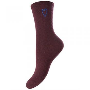 Pieces - Calcetines - para mujer rojo granate