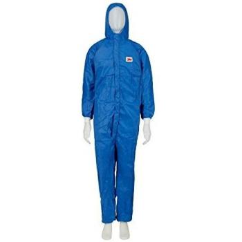 Tuta de protección 3M 4532+ azul L, categoría III, contra salpicaduras y líquidos tipo 5 y 6