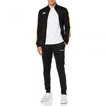 Kappa SALCITO TKS Chándal, Hombre, Negro/Amarillo, 4XL
