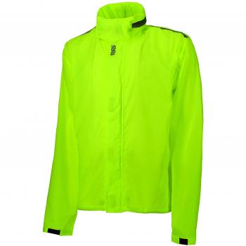 OJ Compact Top Fluo 4 Estaciones Chaqueta Impermeable 100% Compacto y Bolsillo, Amarillo Fluorescente, XS