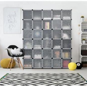 30-Cube DIY Organizer Cabinet with Doors