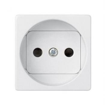 Simon - 27431-65 base enchufe bipolar ancho s-27 blanco nieve Ref. 6552765055