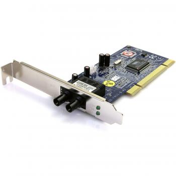 StarTech.com PCI100MMST 100 Mbps Ethernet Multi Mode Fiber Network Card Adapter with ST Connector