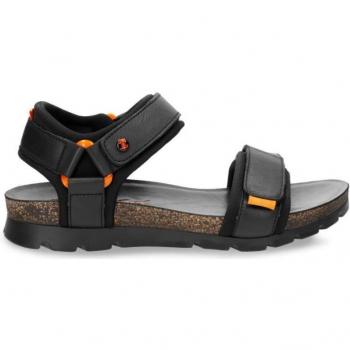 Sandalias de hombre Panama Jack en piel color negro