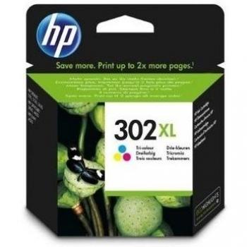 HP F6U67AE 302XL Cartucho de Tinta Original de alto rendimiento, 1 unidad, tricolor