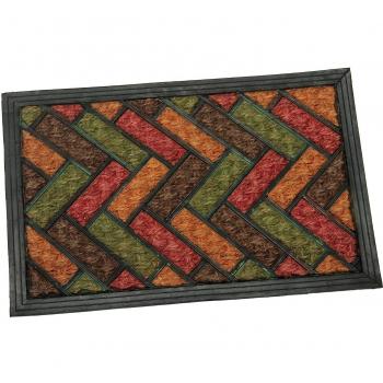 PAME 63055 - Felpudo de goma y fibra de coco, 60 x 40 x 1 cm