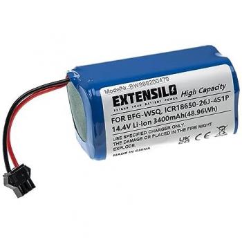Batería de Repuesto Compatible con Eufy Robovac G10 Hybrid, G30, G30 Edge, G15, G20 y G20 Hybrid - 3400 mAh, 14.4 V, Li-Ion -