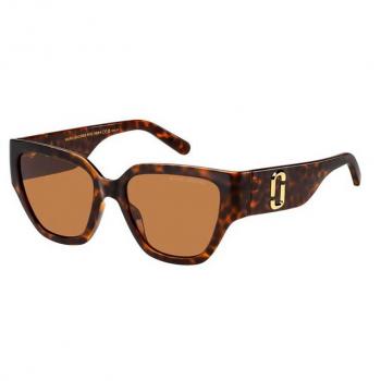 Marc Jacobs Women's Rectangular Brown Gradient Havana Sunglasses MJ 724/S 54mm