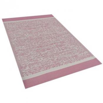 Alfombra de exterior sintética rosa 120 x 180 cm ecológica estilo moderno minimalista Ballari