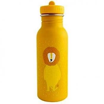 Trixie - Botella de acero inoxidable, diseño de león, color amarillo, 500 ml
