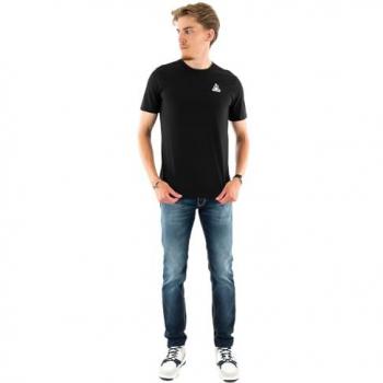 Le Coq Sportif Camiseta De Manga Corta Ess N°1 - Camiseta de manga corta para hombre, color negro, talla XXXL