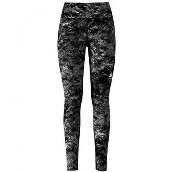 Odlo Tights Element Light AOP Malla, Mujer, Black Multicolour AOP FW19, M