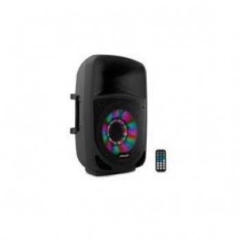 Audibax Party 212 Set 2 Altavoces LED Activo/Pasivo Bluetooth 12 400W + Soportes + Cables + Micrófono