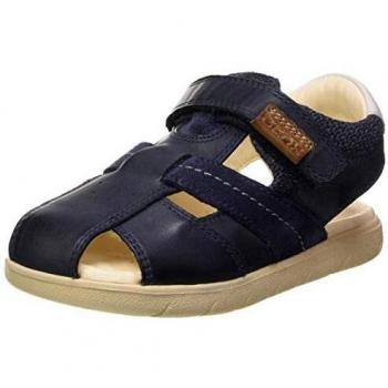 Geox B Sandal ALUL Boy A, Sandalias de Punta Descubierta Bebé-Niños, Azul